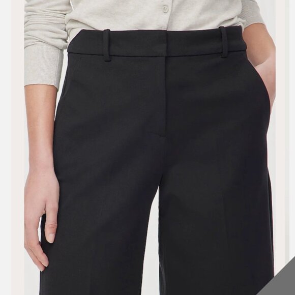 NWT J Crew Remy Wide Leg Crop Trousers Size 0 - Picture 2 of 7